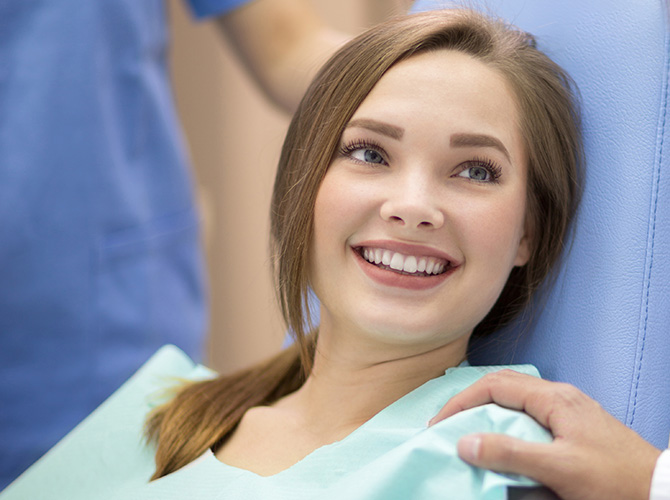 girl at the dentist